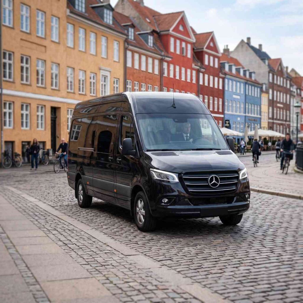 Car with driver in Copenhagen