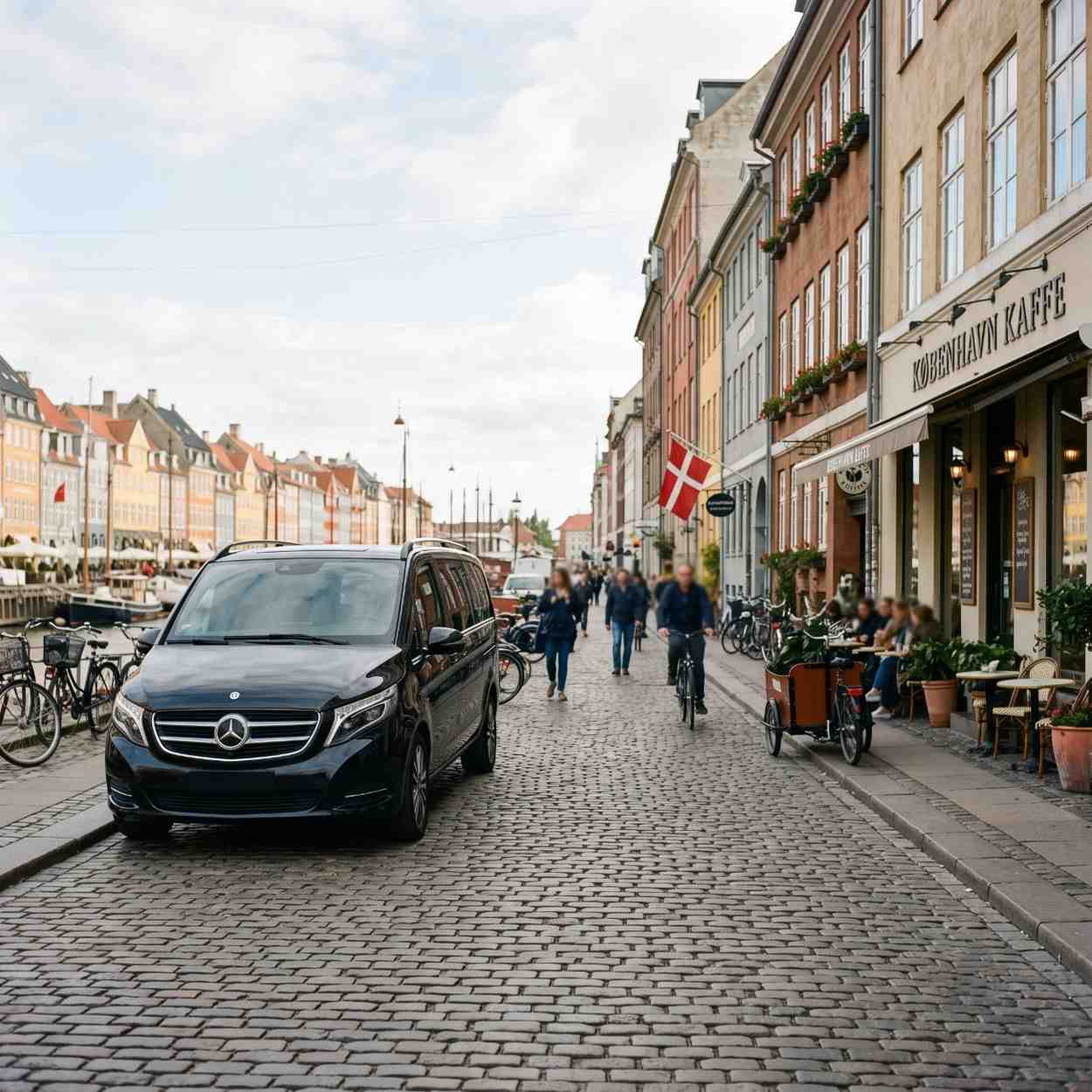 car with driver in Copenhagen